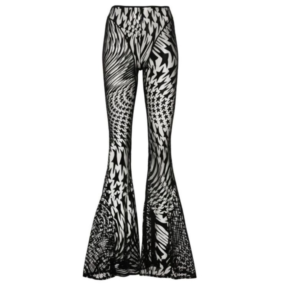 Mugler Sheer Flare Pants